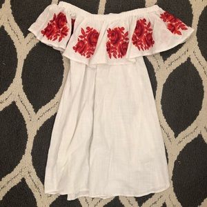 Off the shoulder floral dress